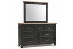 Global Black Two-Tone Bedroom Set