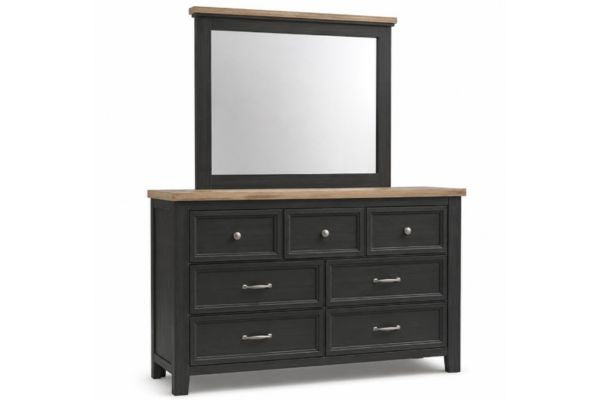 Global Black Two-Tone Bedroom Set