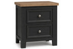 Global Black Two-Tone Bedroom Set