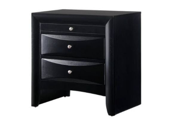 Global Black Bookcase Storage Bedroom Set