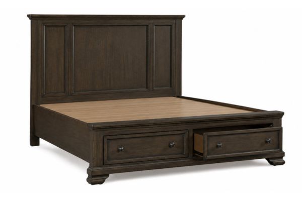 Global Furniture Grey Brown Storage Bedroom Set – Double, Queen or King Platform Bed