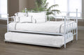 IF316 White Metal Daybed with Optional Trundle
