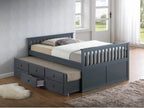 IF-314 Single Mates Bed with Trundle and 3 Drawers