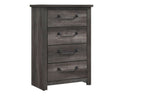 Lenior 1342 Distressed Grey Storage Bedroom Set – Queen or King Platform Bed