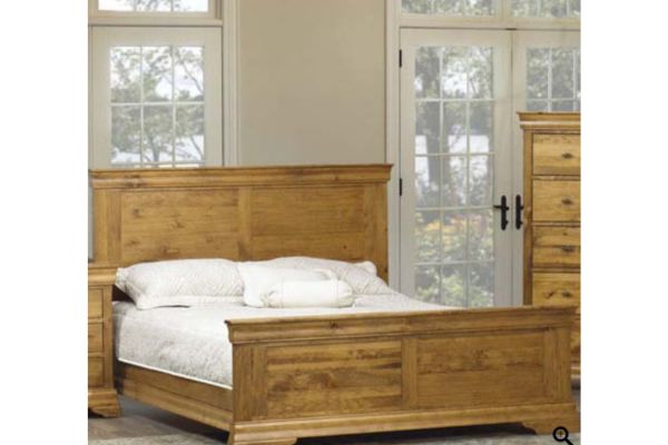 Louis Rustique Solid Wormy Maple Bedroom Set – Canadian-Made French Country Collection