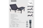 Sinca Oasis Adjustable Bed Base with Massage – Twin XL, Double, Queen or King