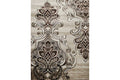 Oxford Brown Flower Rug