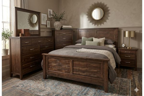Scarlett Solid Pine Bedroom Set