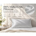 Twin Ducks Mulberry Silk Pillow Cases - Queen