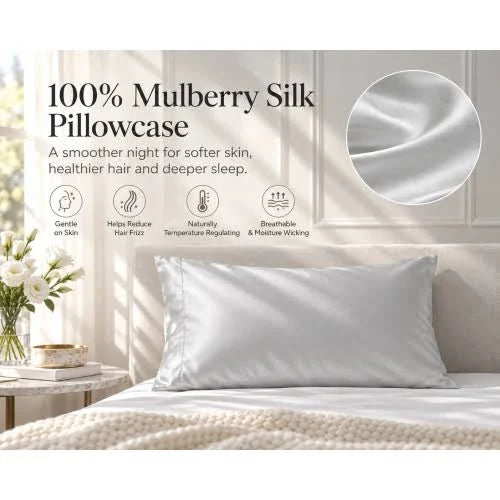 Twin Ducks Mulberry Silk Pillow Cases - Queen
