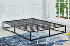 Titus T2425 Black Metal Low-Profile Platform Bed