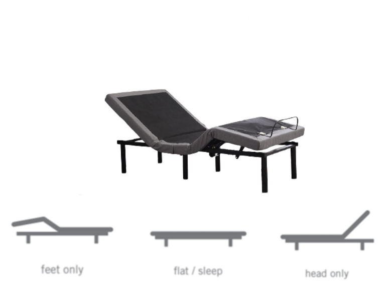 SleepBeat SE1005 Standard Adjustable Bed Base – Twin XL, Double, Queen or King