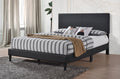 T2105 Black PU Leather Promo Platform Bed
