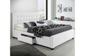 T2152W White Storage Platform Bed