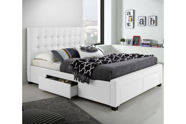 T2152W White Storage Platform Bed