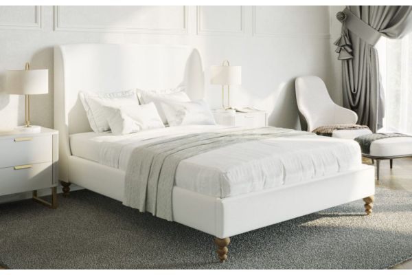 T2196 Grey Upholstered Platform Bed