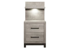 Piered Modern Bedroom Set with Optional LED Panels – Queen or King