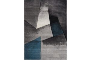 Diamond Lt Blue & Grey Abstract Area Rug
