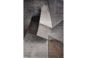 Diamond Browns & Grey Abstract Area Rug