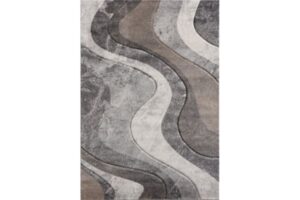 Diamond  Grey & Brown Area Rug