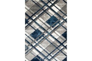 IBIZA CARVING 5032 GREY NAVY Area Rug