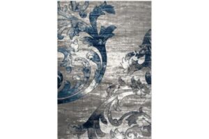 IBIZA CARVING 5024 GREY NAVY Area Rug
