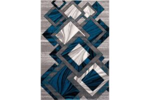 IBIZA CARVING 5029 GREY TURQUOISE Area Rug
