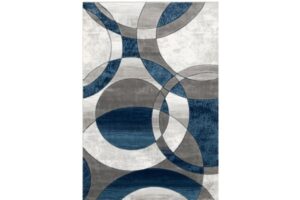 IBIZA CARVING 5031 GREY NAVY Area Rug