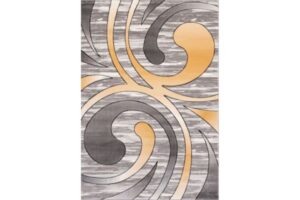 IBIZA CARVING 5037 GREY GOLD Area Rug