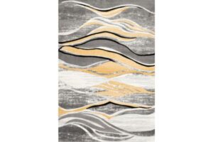 IBIZA CARVING 5111 GREY GOLD Area Rug