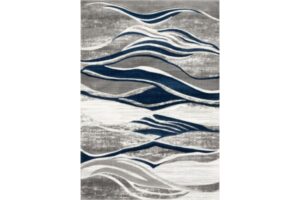 IBIZA CARVING 5111 GREY NAVY Area Rug