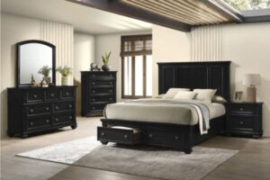 Global Furniture Storage Bedroom Suite - Black