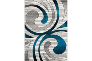IBIZA CARVING 5037 GREY TURQUOISE Area Rug