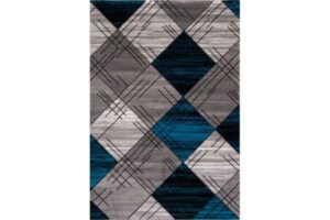 IBIZA CARVING 5036 GREY TURQUOISE Area Rug
