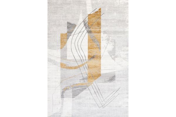 Aqua 10327B YELLOW Area Rug