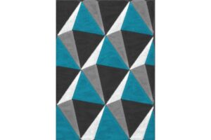 Auston P771A ANTHRACITE-TURQUOIASE Area Rug
