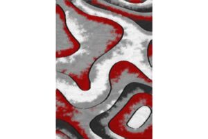 Auston P819A GREY-RED Area Rug