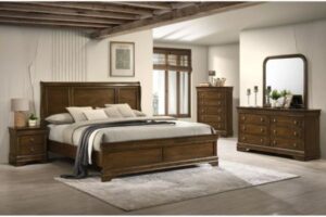 Global Furniture Toffee Panal Sleigh Suite