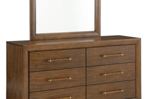 Lyncott - Dresser And Mirror - Brown