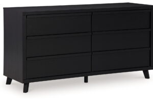 Danziar - Six Drawer Dresser - Black