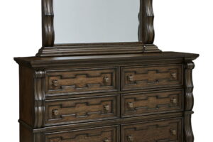 Maylee - Dresser And Mirror - Dark Brown