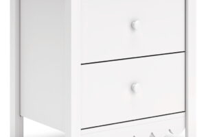 Hallityn - Two Drawer Night Stand - White