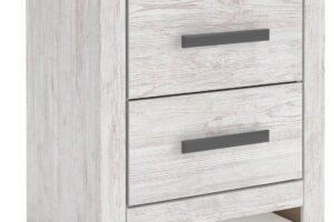 Cayboni - Two Drawer Night Stand - Whitewash