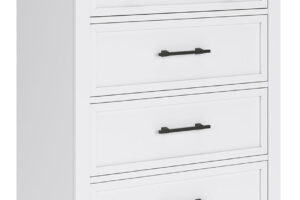 Ashbryn - Five Drawer Chest - White / Natural