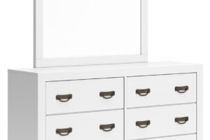 Binterglen - Dresser And Mirror - White