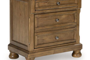 Feddinger - Two Drawer Night Stand - Medium Brown