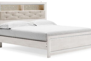 Altyra - King Bookcase Panel Bed - White