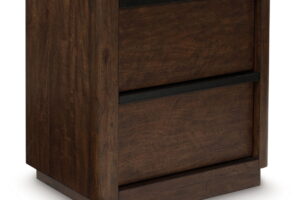 Dilenno - Two Drawer Night Stand - Dark Brown
