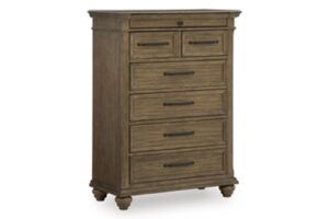 Karallin - Seven Drawer Chest - Medium Brown