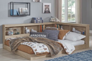 Oliah - Bookcase Storage Bed